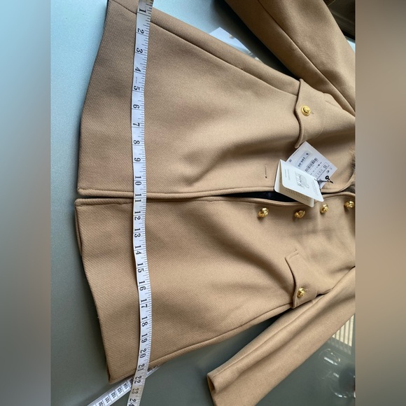 Zara Camel Coat with Faux Fur Collar - Picture 7 of 10